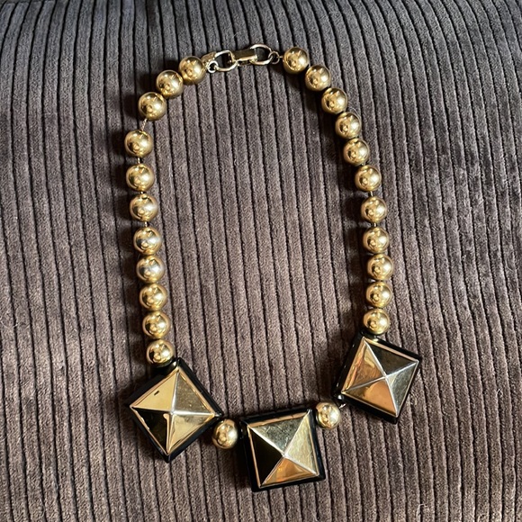 Neo Gold Block Necklace - Picture 1 of 4